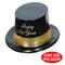 25 Pack Bulk New Year's Eve Gold Legacy Topper Hat black & gold